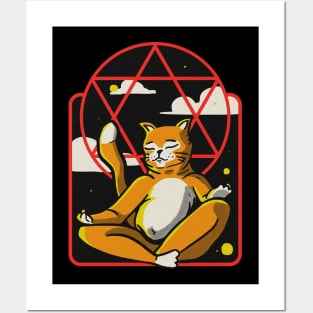 Cat addict Posters and Art